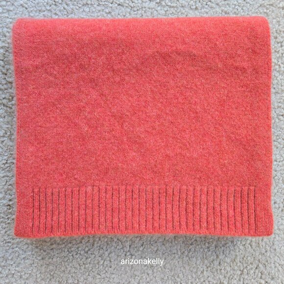 NWOT Tahari Cashmere in Heather Orange Pink - Picture 12 of 16